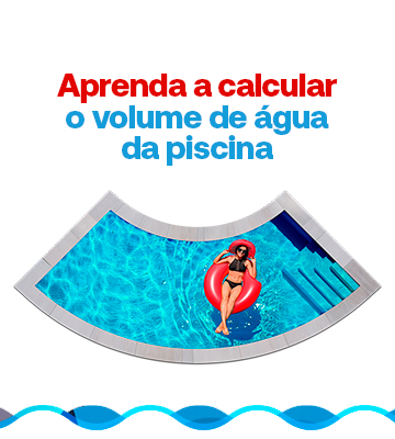 Como calcular o volume da água da piscina